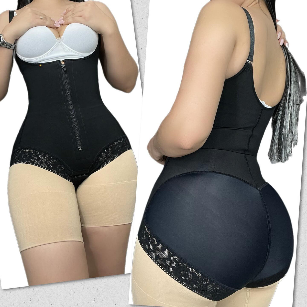 FAJA SEMICACHETERA ESPALDA ALTA / doble ajuste