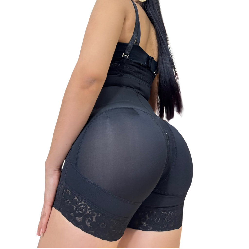 FAJA STRAPLESS CREMALLERA LATERAL / realce natural