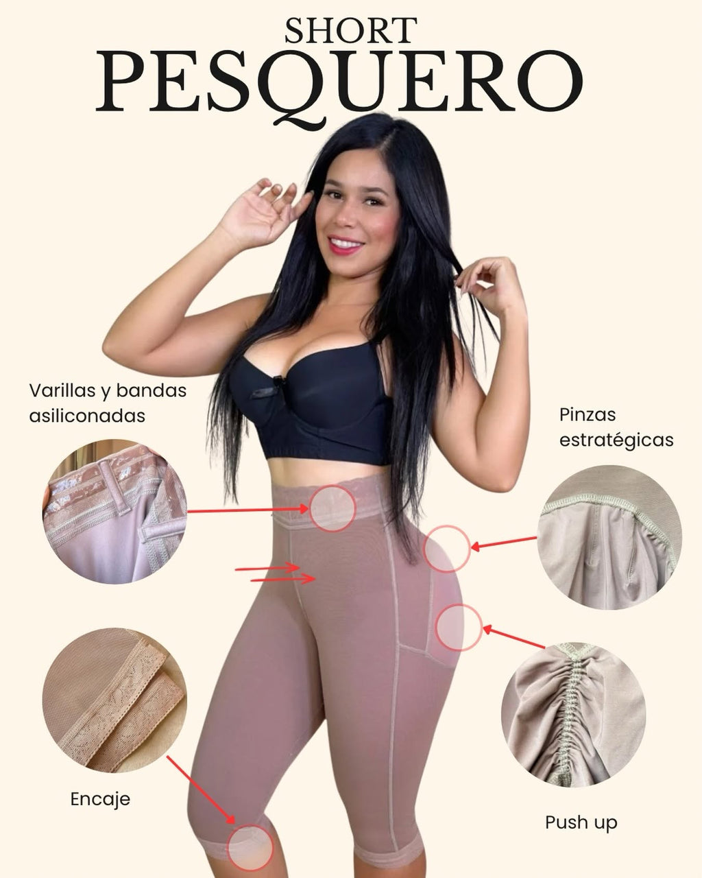 PANTY PESQUERO LEVANTACOLA / realce de glúteos