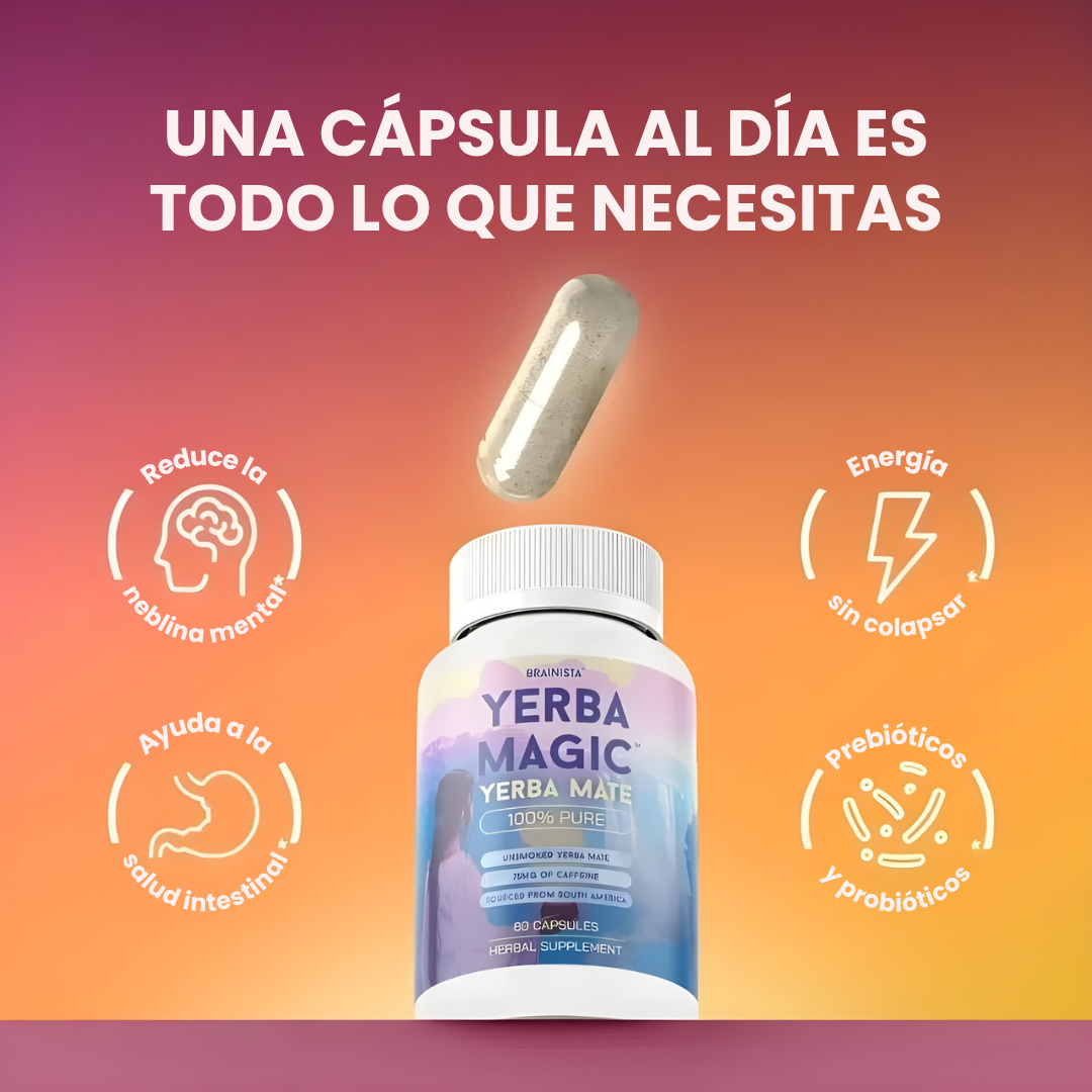 Yerba Magic Cápsulas de Yerba Mate | Energía natural y concentración diaria