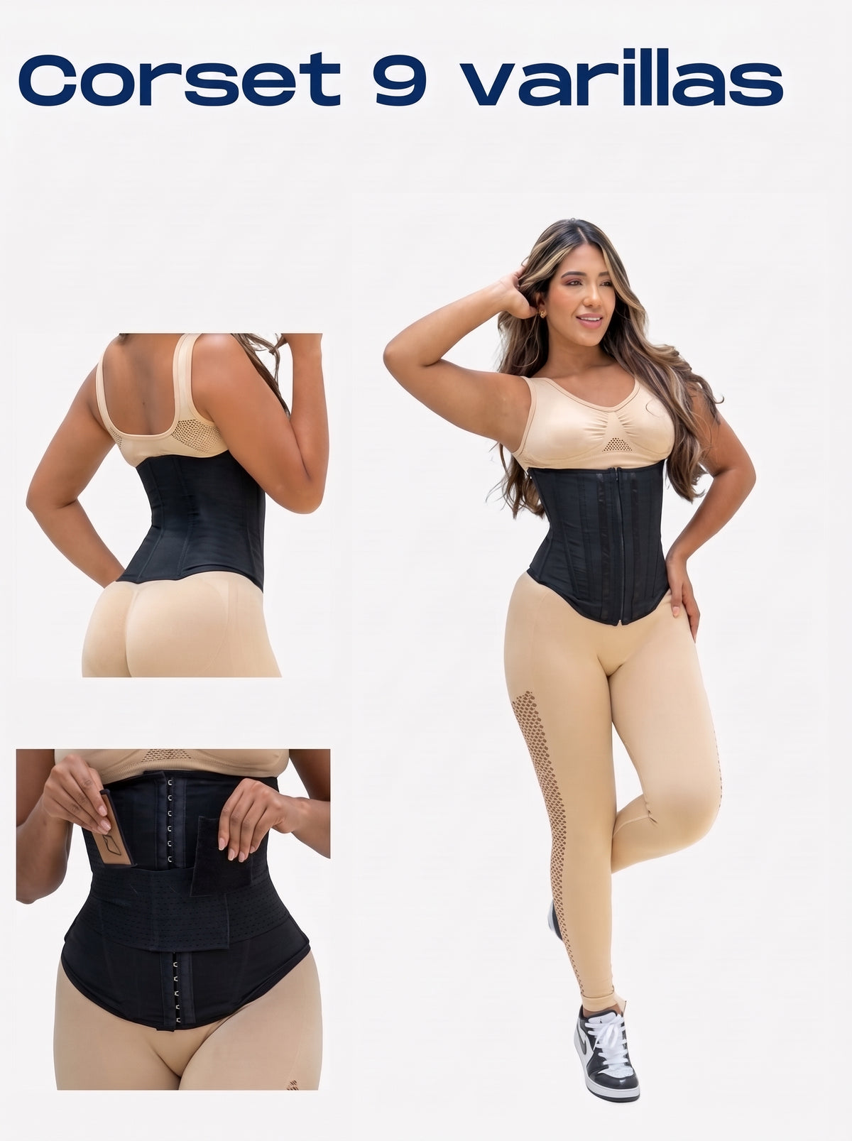 CORSET 9 VARILLAS/ compresión y definición de cintura